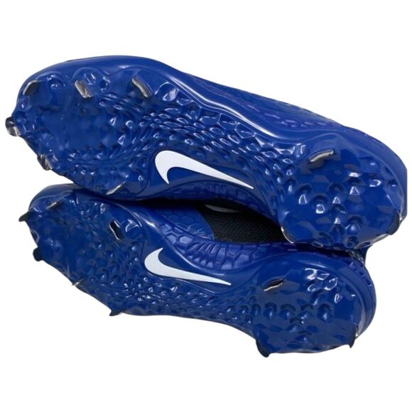 Nike Cleats Men's 12 Blue Baseball Force Zoom Trout 5 Pro White AH3372-401 Meta - Picture 6 of 9